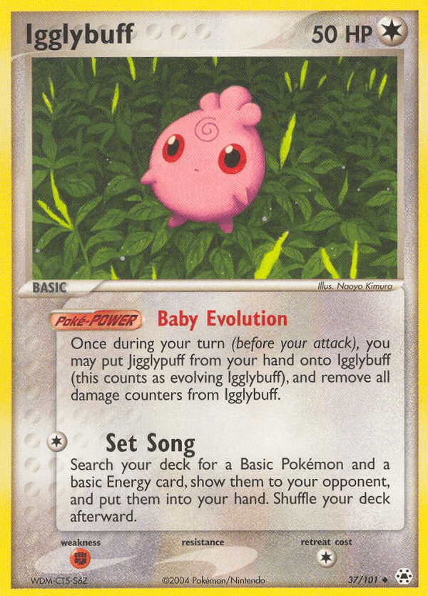 Igglybuff, carta 37 de Hidden Legends