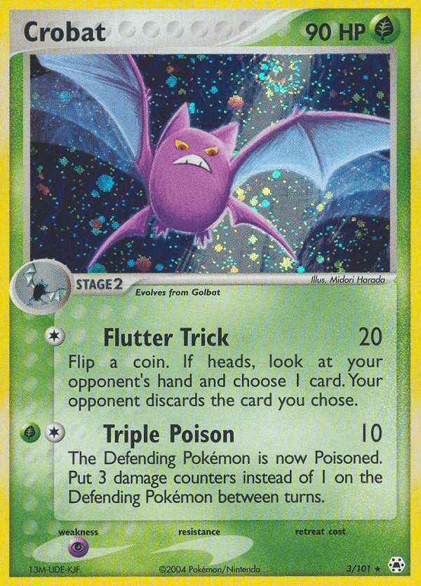 Crobat, carta 3 de Hidden Legends