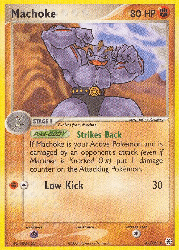 Machoke, carta 41 de Hidden Legends