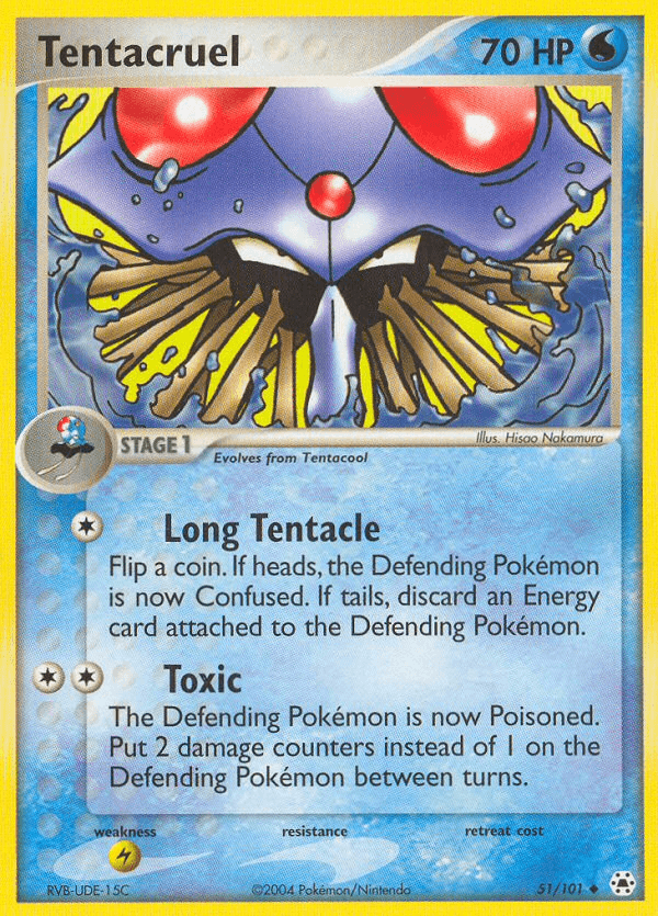 Tentacruel, carta 51 de Hidden Legends