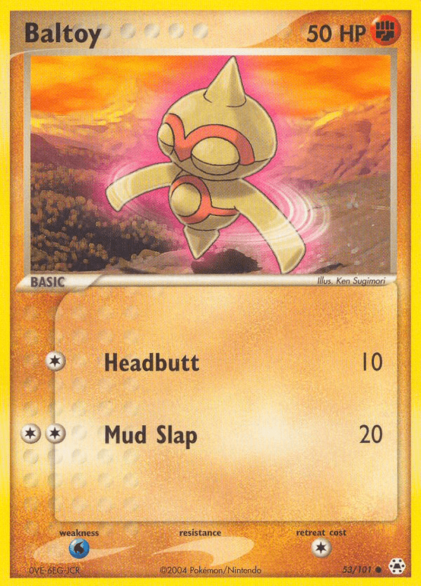 Baltoy, carta 53 de Hidden Legends