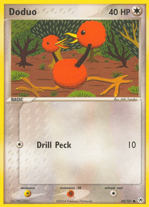 Doduo, carta 60 de Hidden Legends