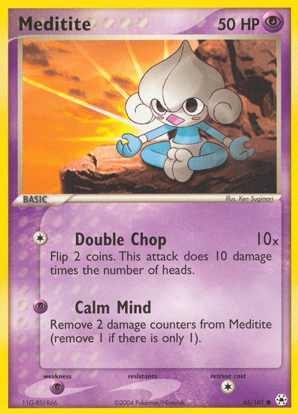 Meditite, carta 65 de Hidden Legends
