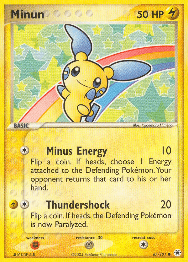 Minun, carta 67 de Hidden Legends