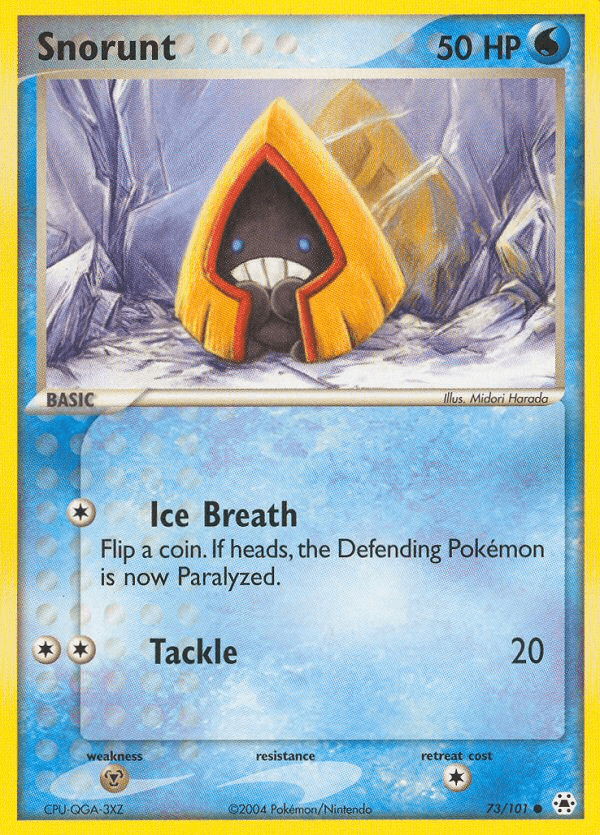 Snorunt, carta 73 de Hidden Legends