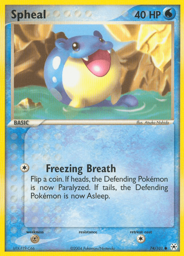 Spheal, carta 74 de Hidden Legends