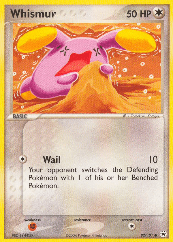 Whismur, carta 82 de Hidden Legends