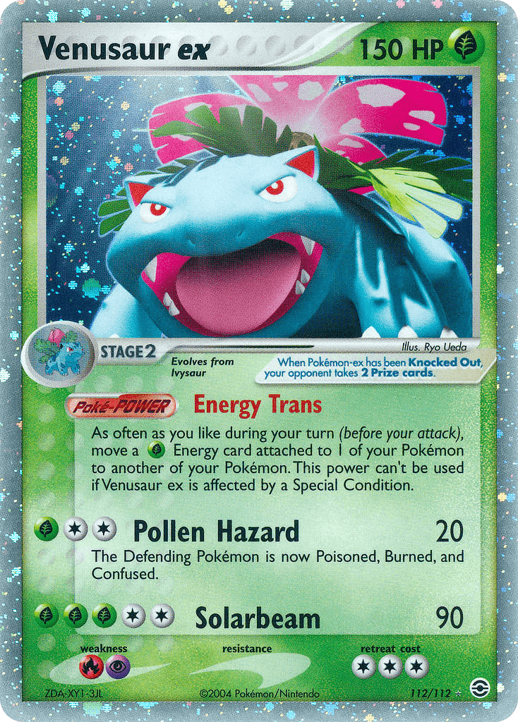 Venusaur ex, carta 112 de FireRed & LeafGreen