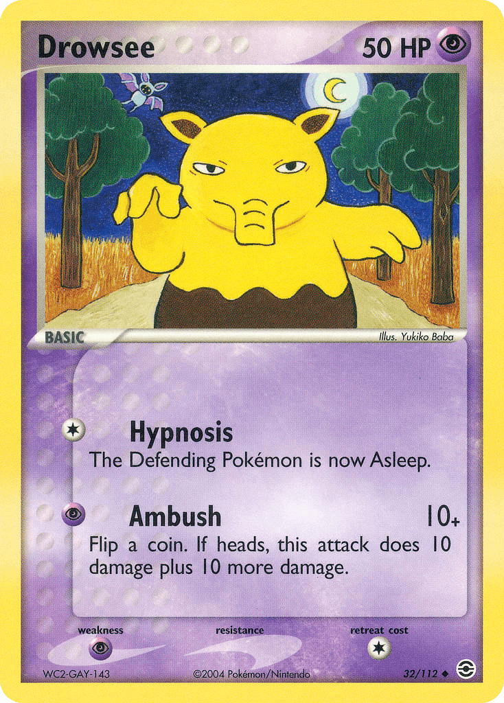 Drowzee, carta 32 de FireRed & LeafGreen