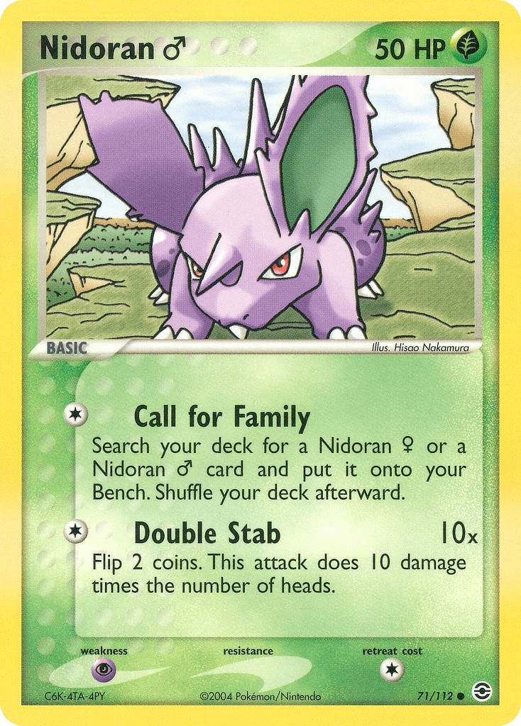 Nidoran♂, carta 71 de FireRed & LeafGreen