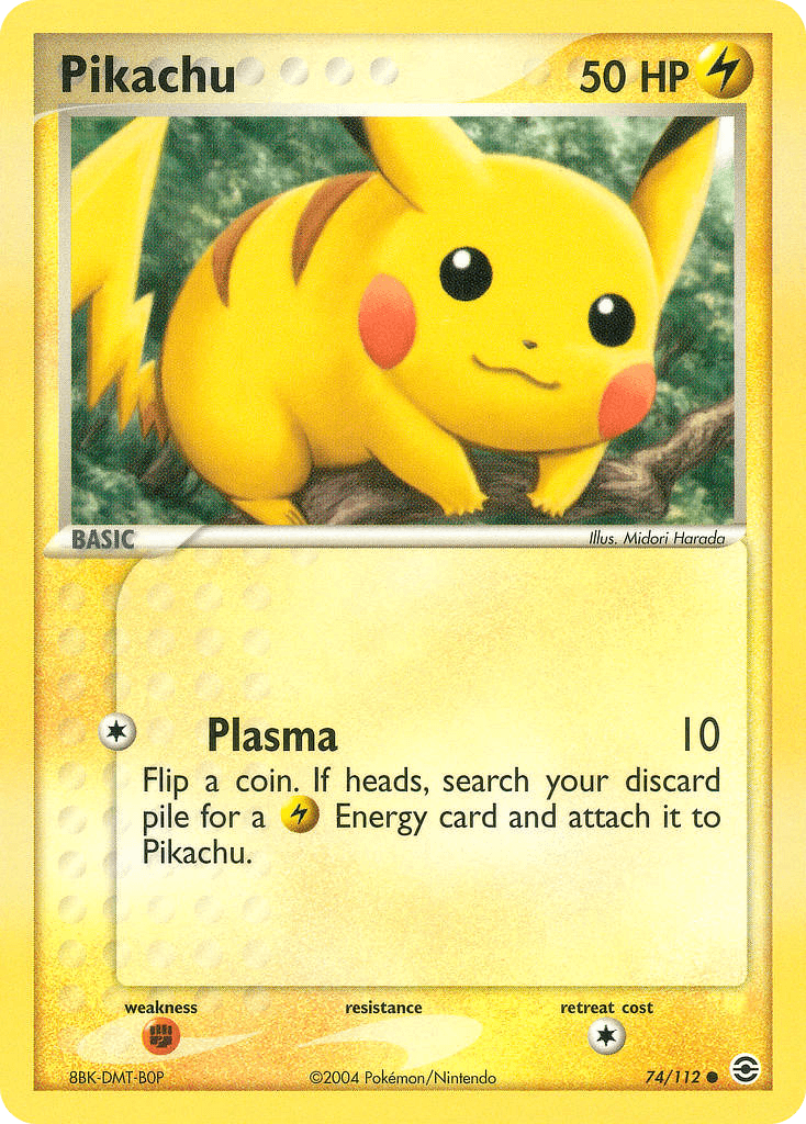 Pikachu, carta 74 de FireRed & LeafGreen