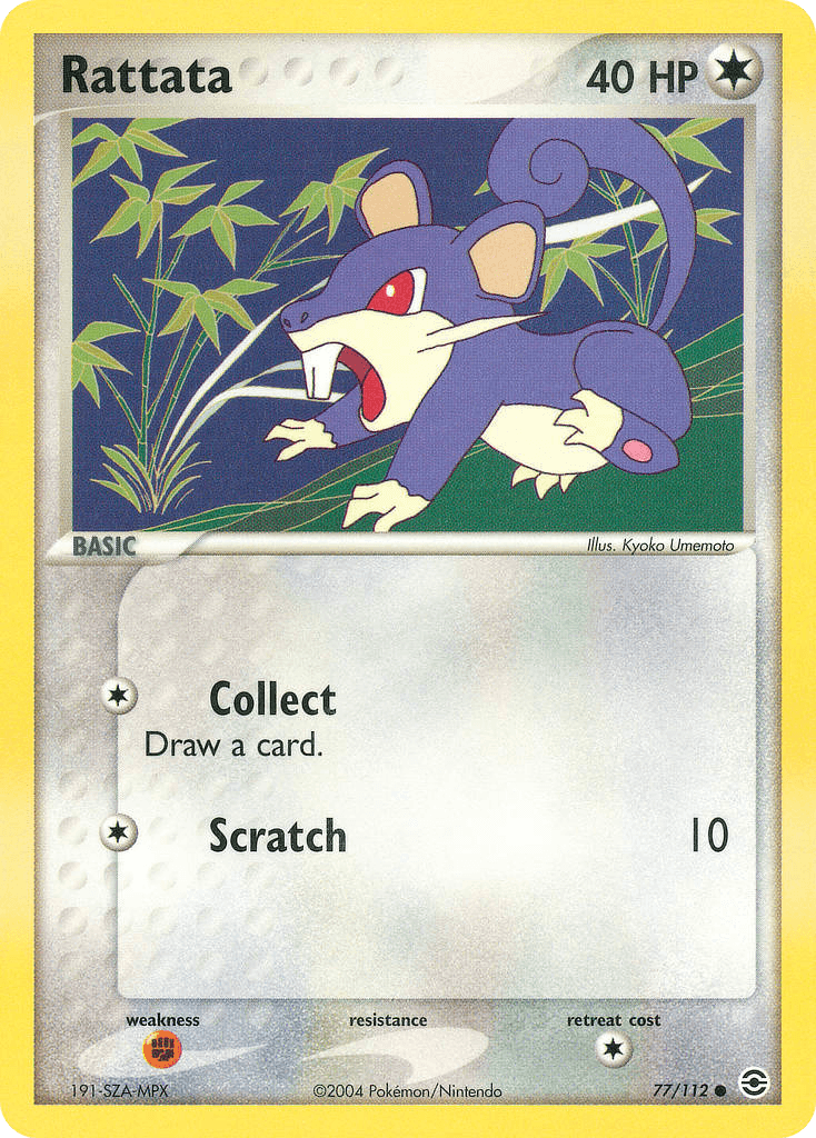 Rattata, carta 77 de FireRed & LeafGreen