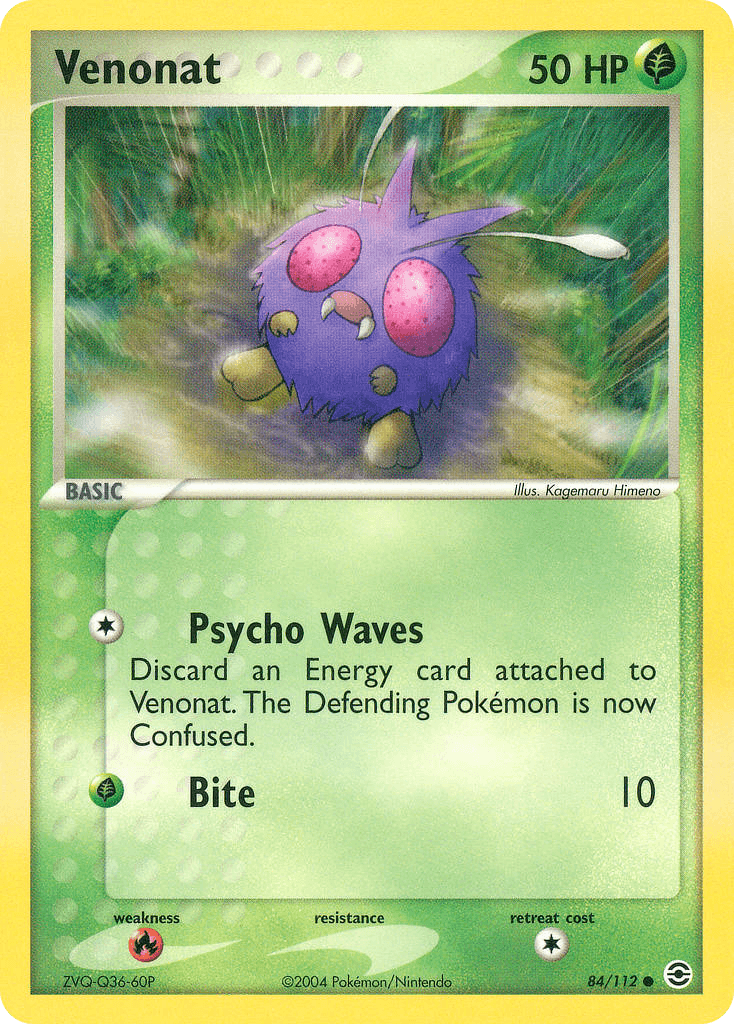 Venonat, carta 84 de FireRed & LeafGreen