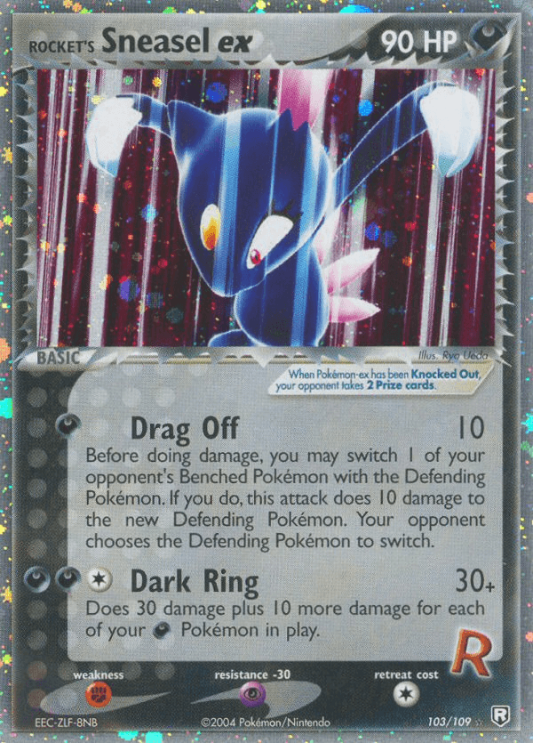 Rocket's Sneasel ex, carta 103 de Team Rocket Returns
