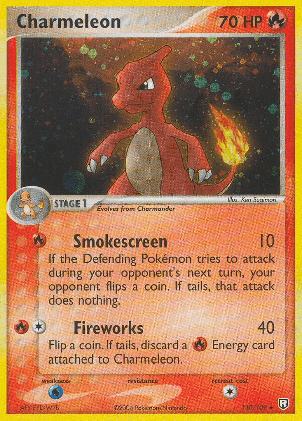 Charmeleon, carta 110 de Team Rocket Returns