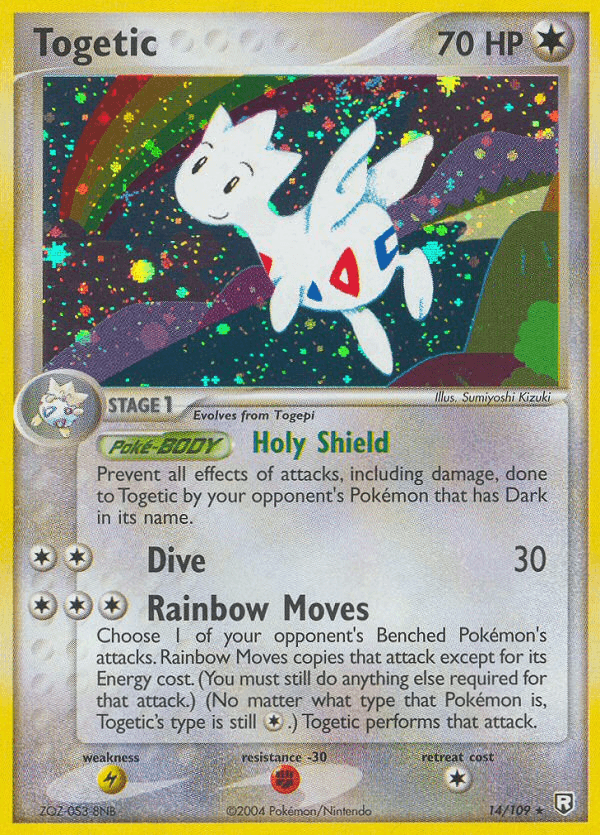 Togetic, carta 14 de Team Rocket Returns