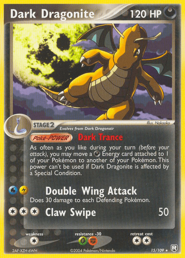 Dark Dragonite, carta 15 de Team Rocket Returns