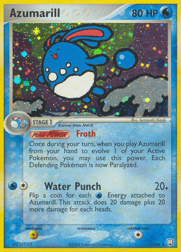 Azumarill, carta 1 de Team Rocket Returns
