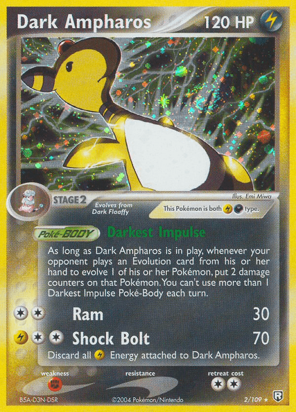 Dark Ampharos, carta 2 de Team Rocket Returns
