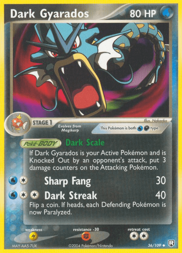Dark Gyarados, carta 36 de Team Rocket Returns