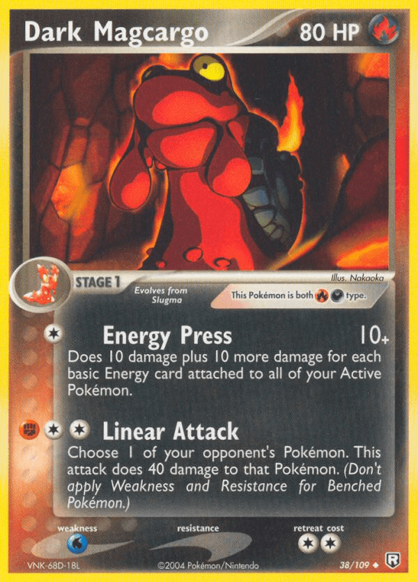 Dark Magcargo, carta 38 de Team Rocket Returns