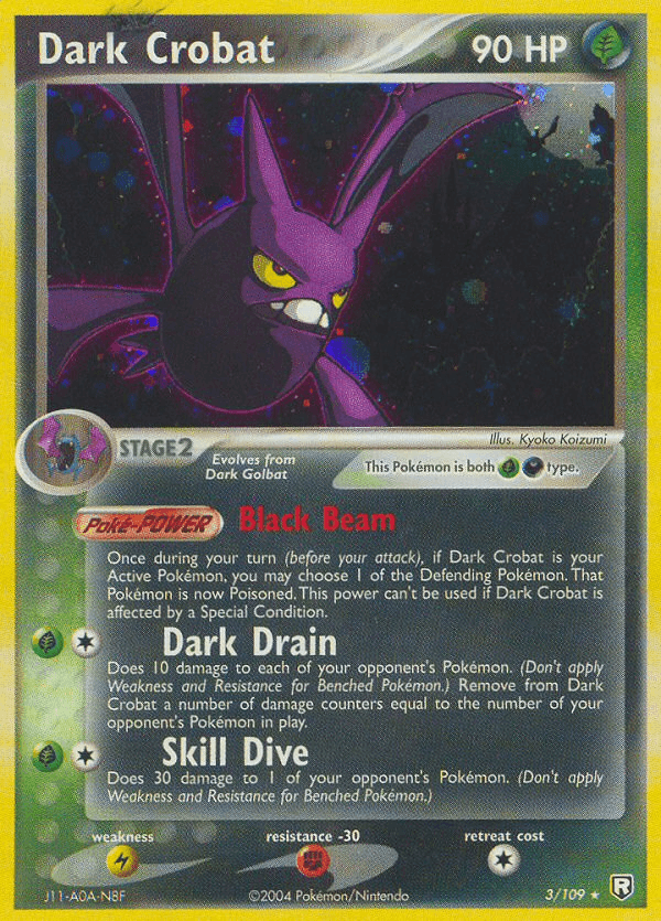 Dark Crobat, carta 3 de Team Rocket Returns