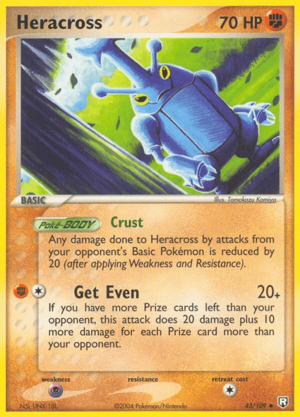 Heracross, carta 43 de Team Rocket Returns