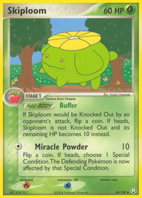 Skiploom, carta 49 de Team Rocket Returns