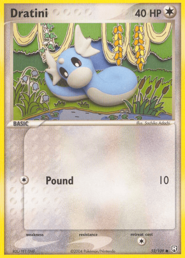 Dratini, carta 52 de Team Rocket Returns