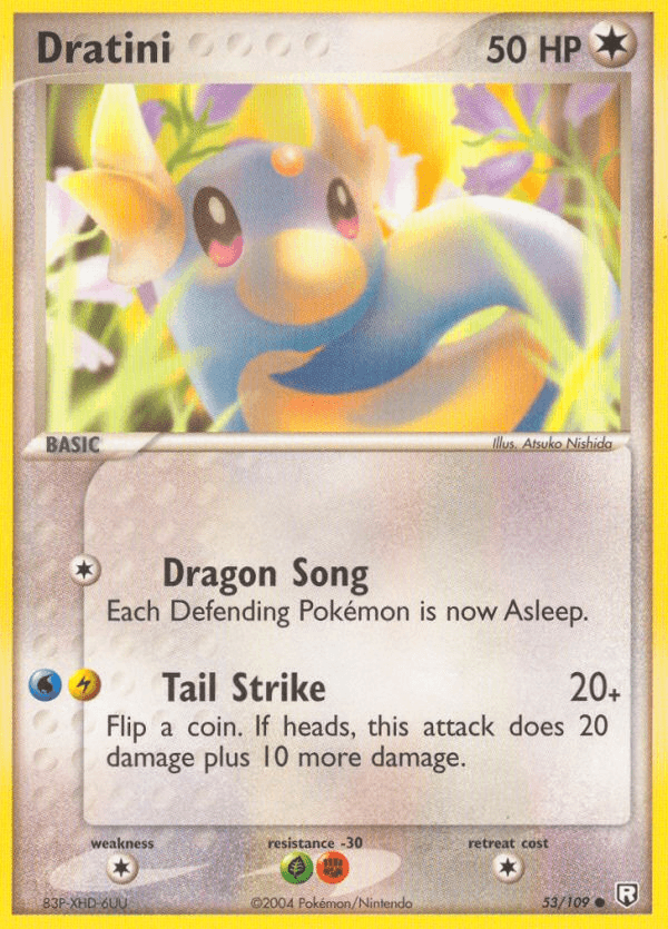 Dratini, carta 53 de Team Rocket Returns