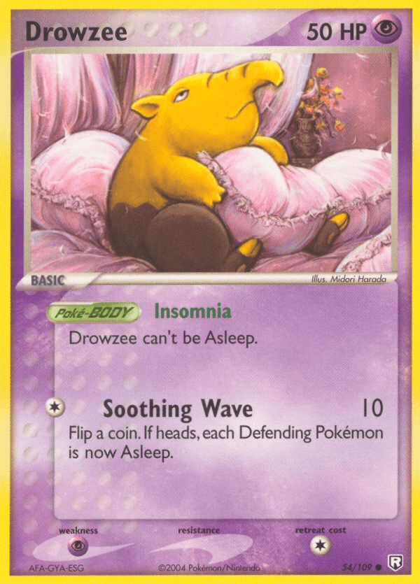Drowzee, carta 54 de Team Rocket Returns