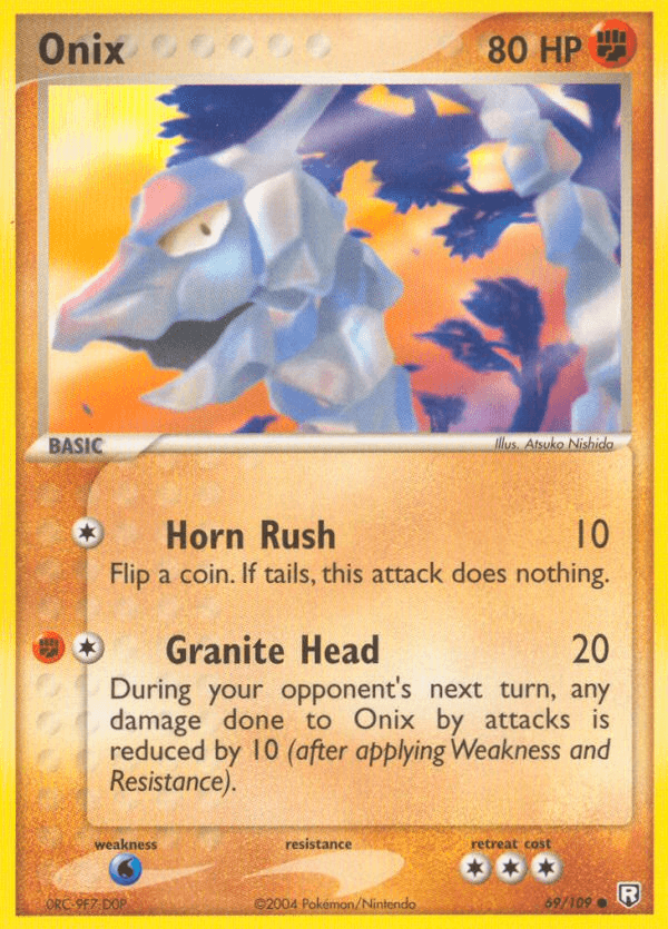 Onix, carta 69 de Team Rocket Returns