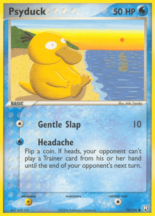 Psyduck, carta 70 de Team Rocket Returns