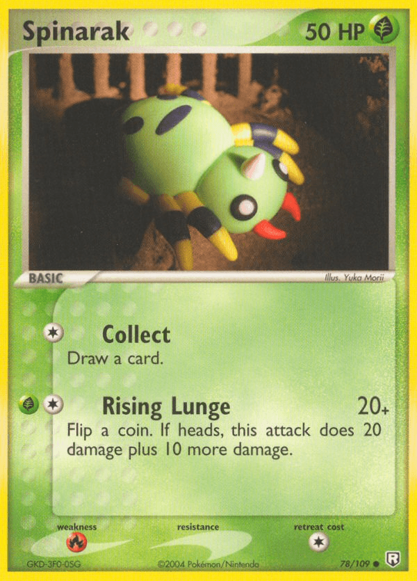 Spinarak, carta 78 de Team Rocket Returns