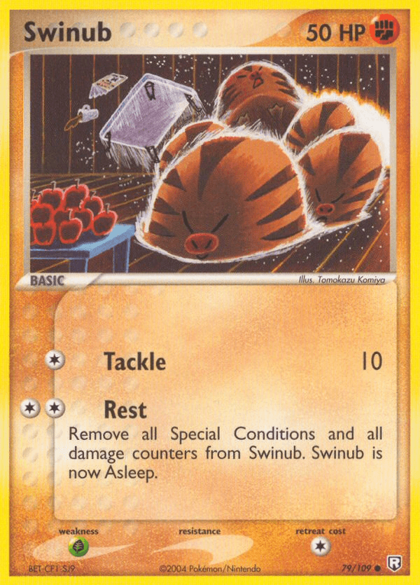 Swinub, carta 79 de Team Rocket Returns