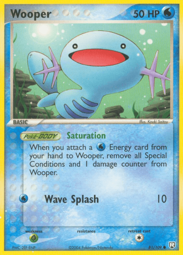 Wooper, carta 81 de Team Rocket Returns