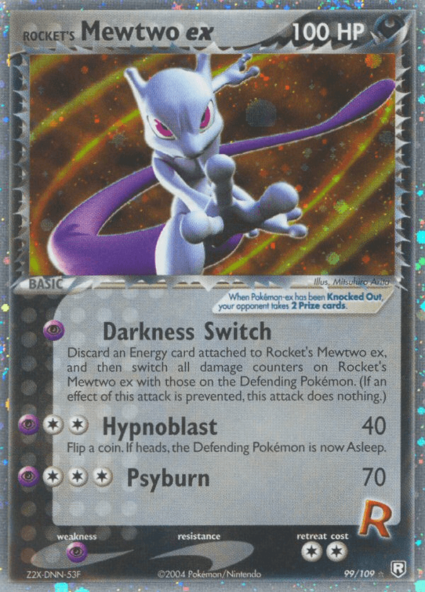 Rocket's Mewtwo ex, carta 99 de Team Rocket Returns