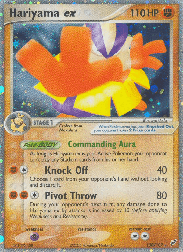 Hariyama ex, carta 100 de Deoxys