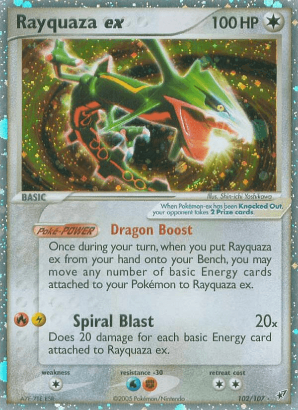 Rayquaza ex, carta 102 de Deoxys