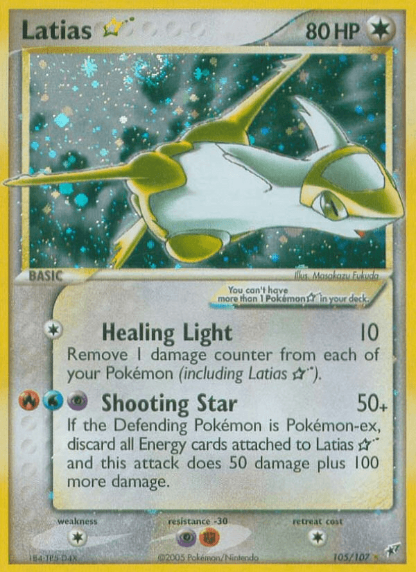 Latias ☆, carta 105 de Deoxys