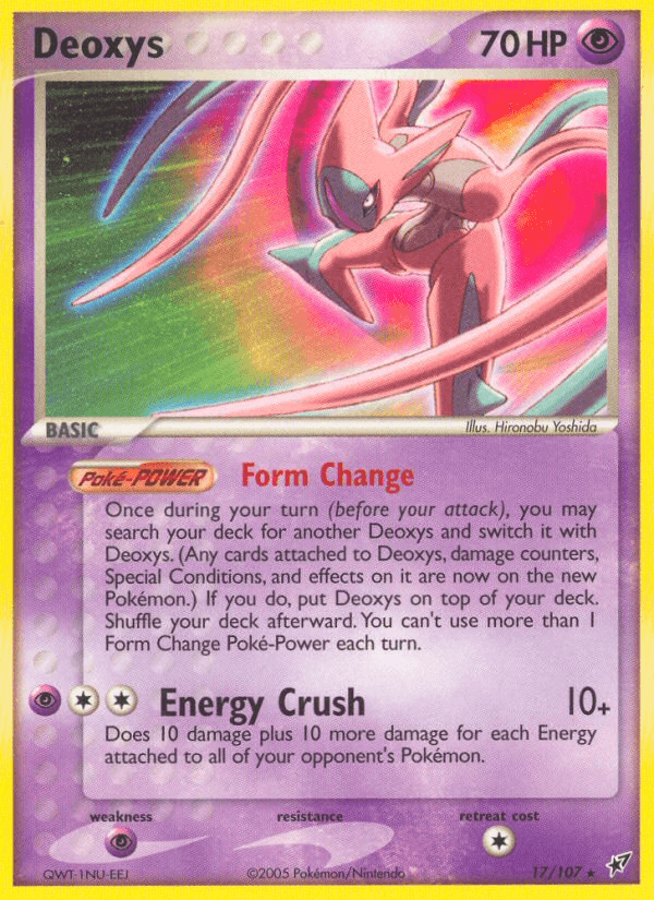 Deoxys, carta 17 de Deoxys