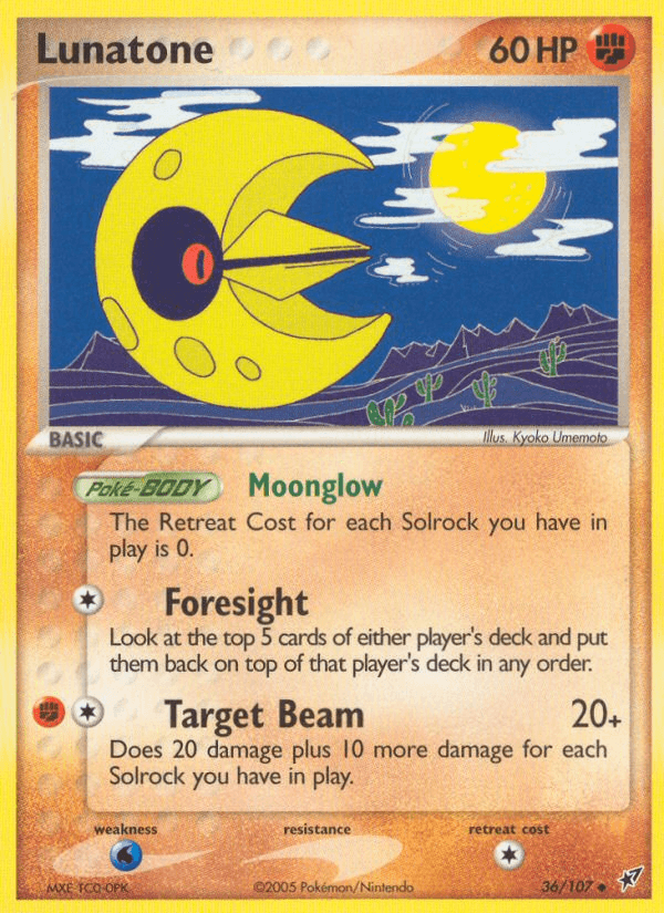 Lunatone, carta 36 de Deoxys