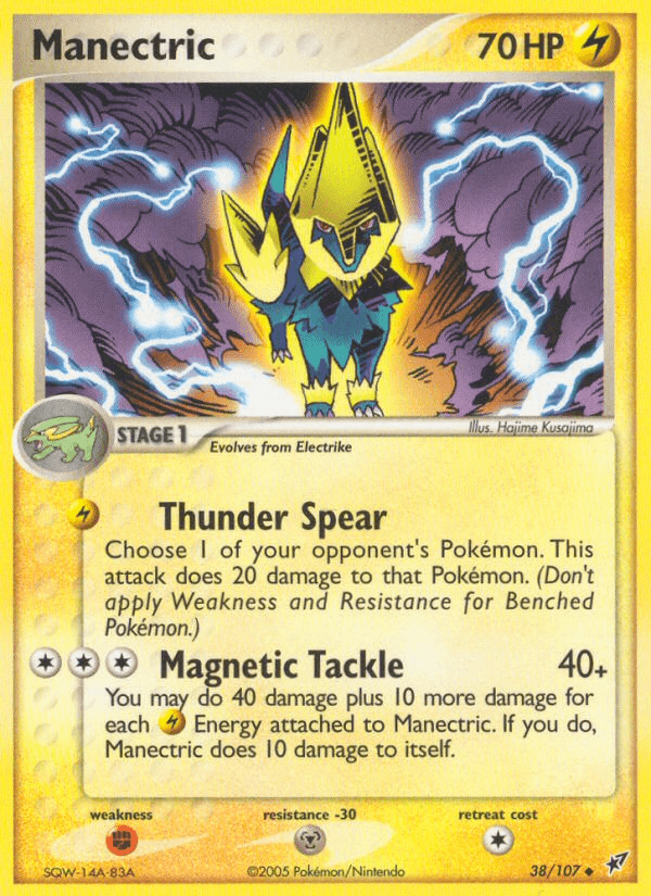 Manectric, carta 38 de Deoxys