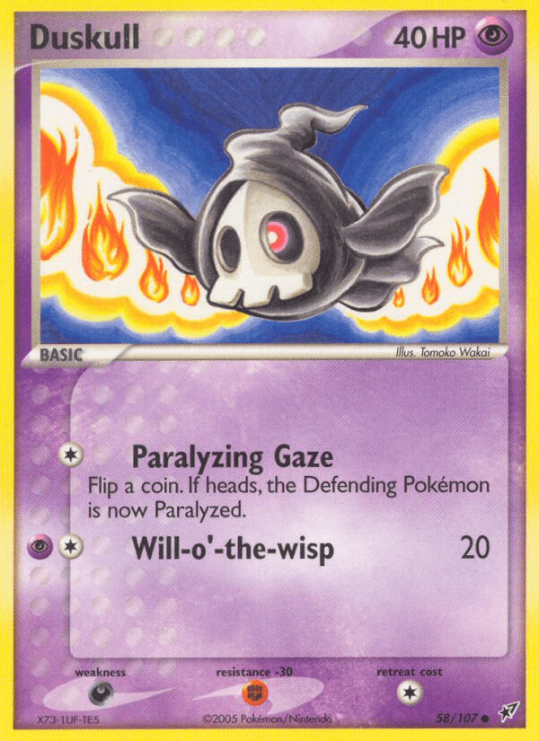 Duskull, carta 58 de Deoxys