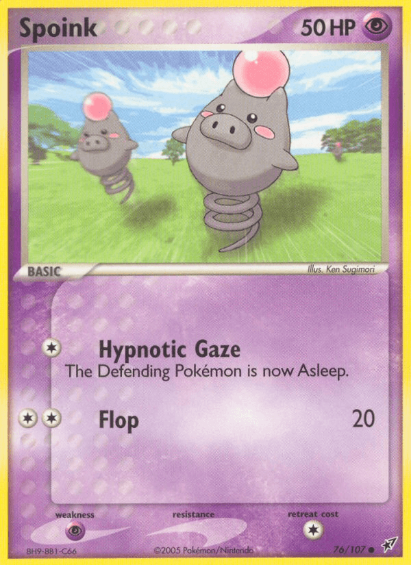 Spoink, carta 76 de Deoxys