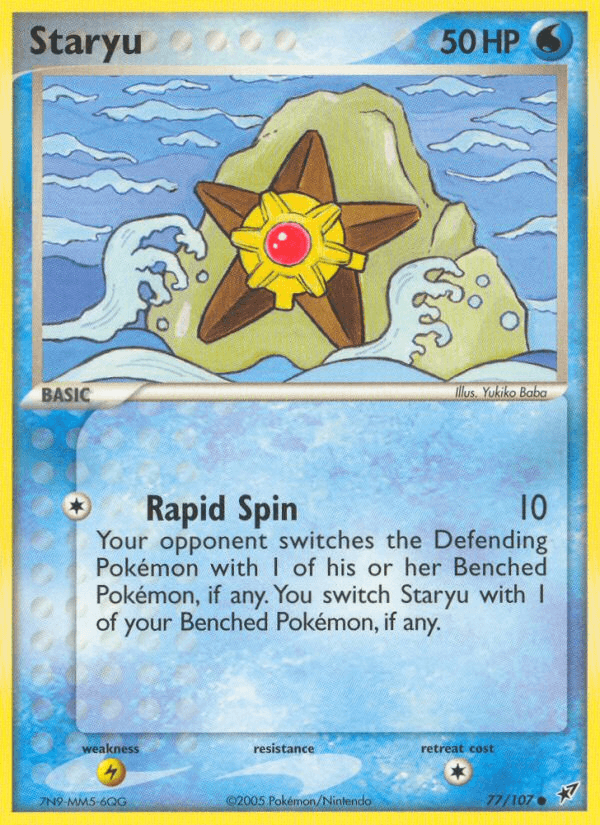 Staryu, carta 77 de Deoxys