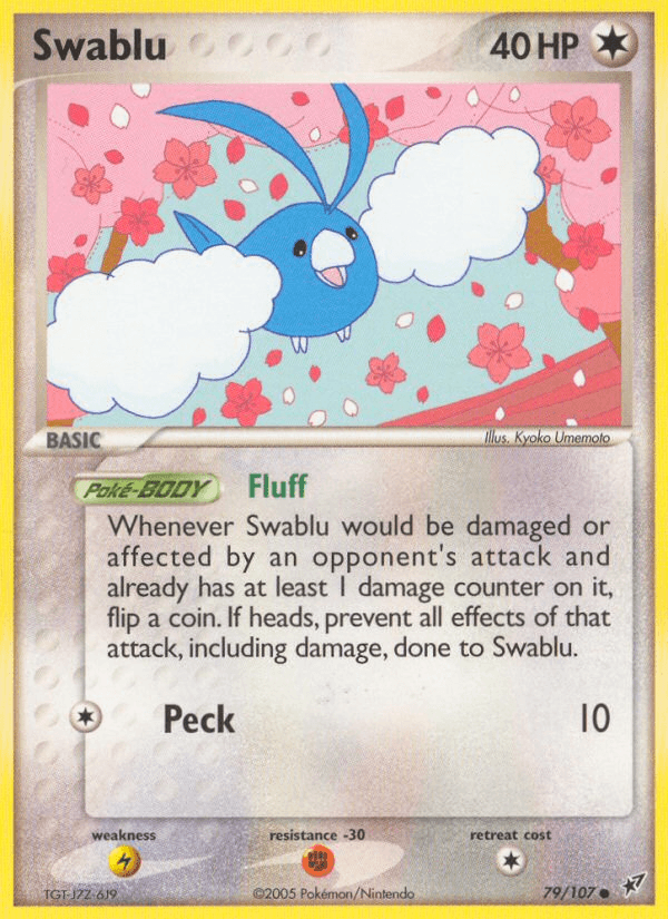 Swablu, carta 79 de Deoxys