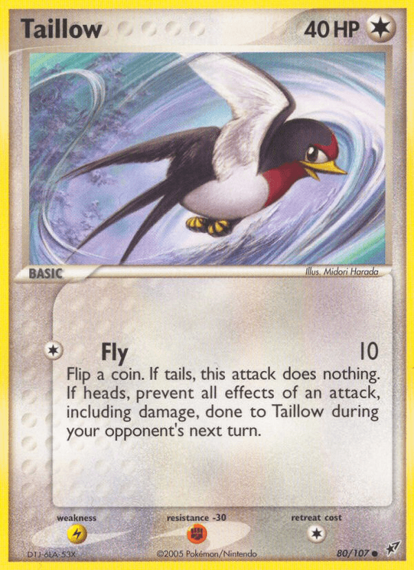 Taillow, carta 80 de Deoxys