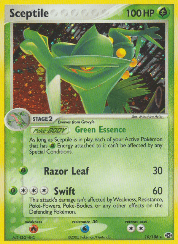 Sceptile, carta 10 de Emerald