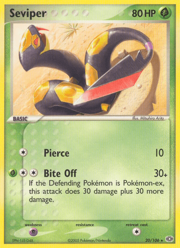 Seviper, carta 20 de Emerald